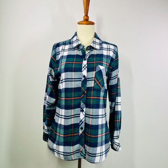 Rails Plaid Flannel Button Down Shirt Medium Womens Rails Medium Plaid Flannel M - Picture 1 of 16